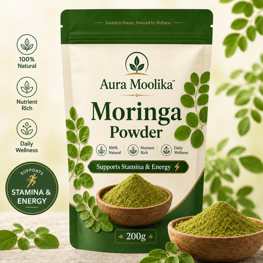 Moringa Powder - Natural Stamina & Energy Superfood for Adults